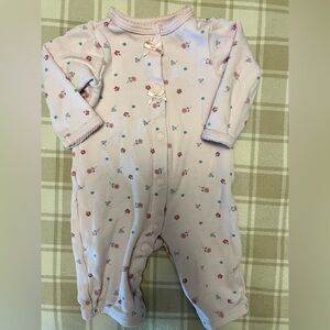 Carter's Pink Floral Footie One Piece